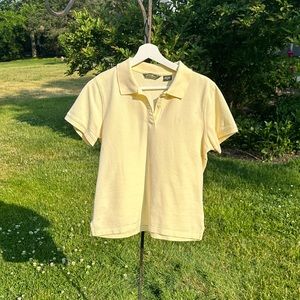 MEDIUM PASTEL YELLOW EDDIE BAUER POLO